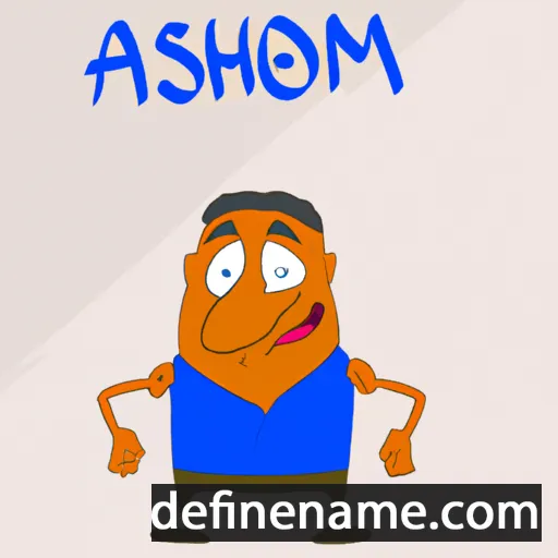 cartoon of the name Asmerom