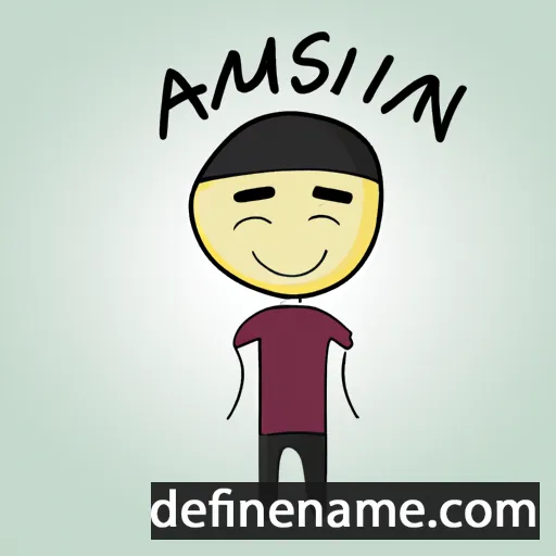 cartoon of the name Asmîn