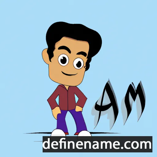 cartoon of the name Asmi