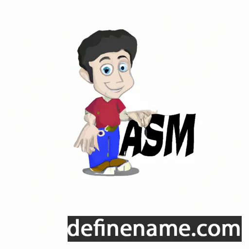 cartoon of the name Asmi