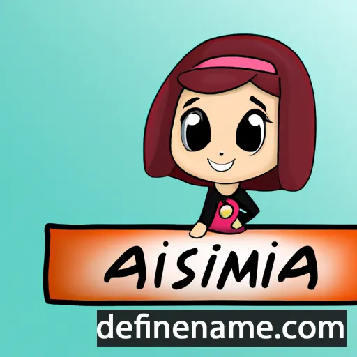 cartoon of the name Asmina