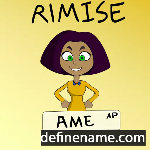 cartoon of the name Asmine