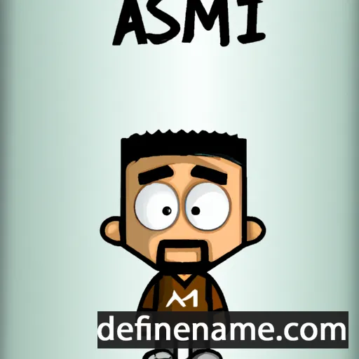 cartoon of the name Asmit