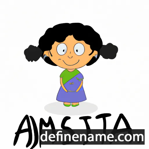 cartoon of the name Asmita