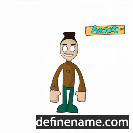 cartoon of the name Asnate