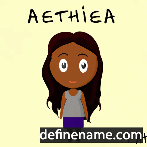 cartoon of the name Asnetha