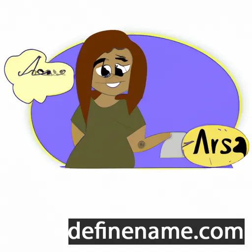 cartoon of the name Asora