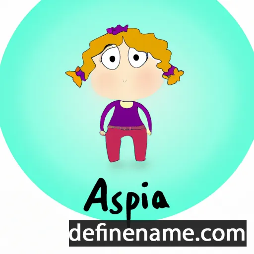 cartoon of the name Aspazja