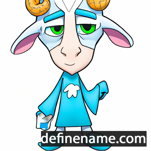 cartoon of the name Asriel