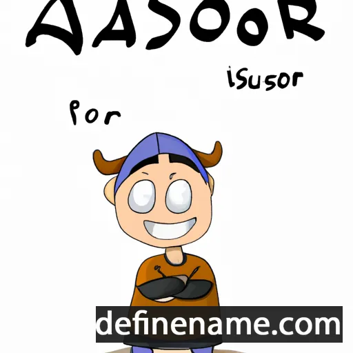 cartoon of the name Asror