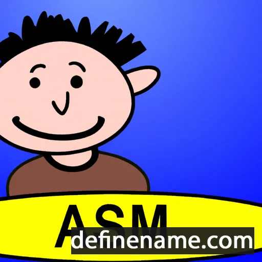 cartoon of the name Assem