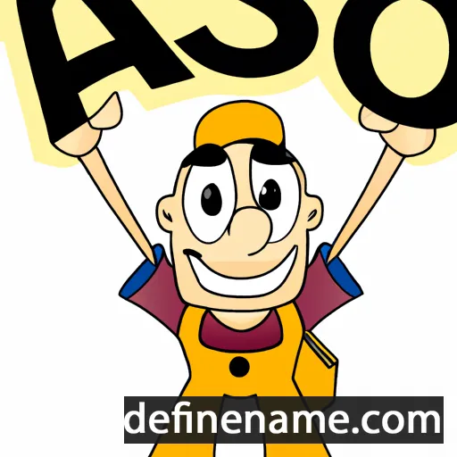 cartoon of the name Asso