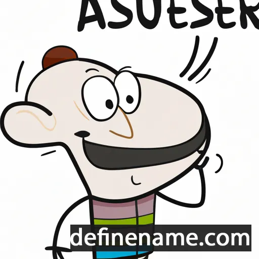 cartoon of the name Assueer