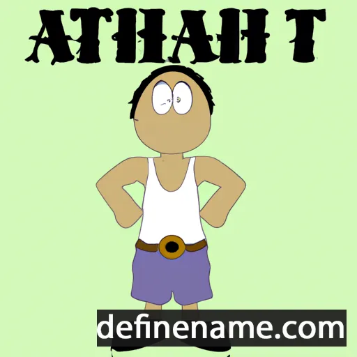 cartoon of the name ʻAthtart