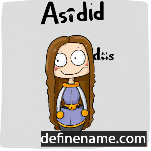 Ástdís cartoon