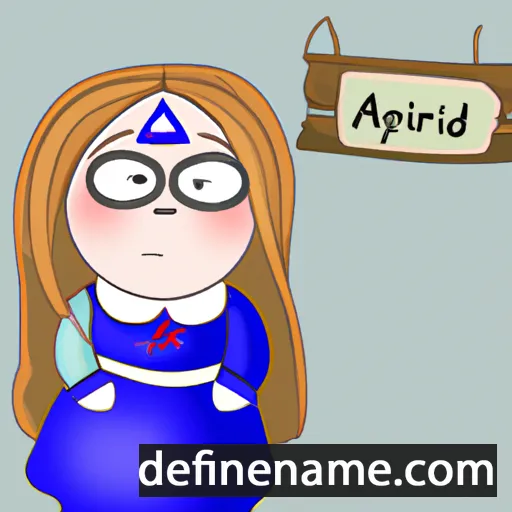 Ástfríður cartoon