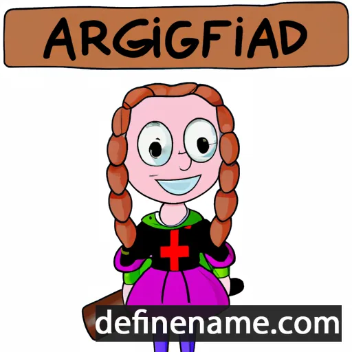 Ástgerður cartoon