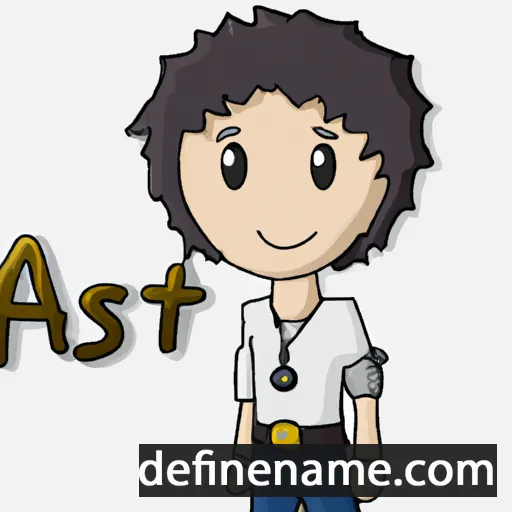 Ásti cartoon