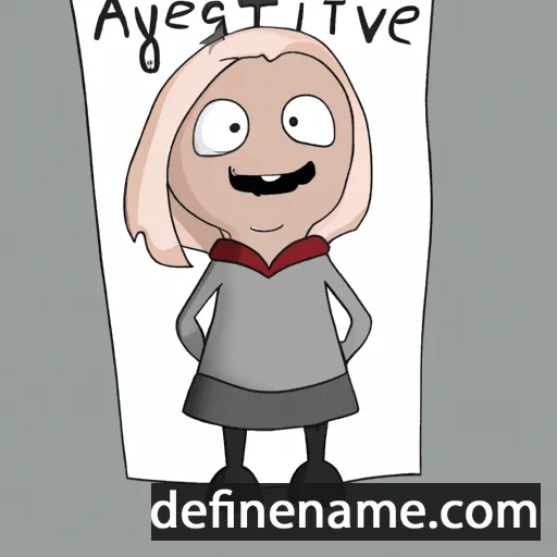 Ástveig cartoon