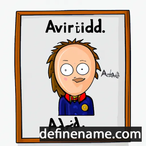 cartoon of the name Ásvaldur