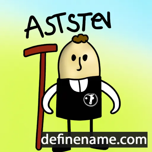 cartoon of the name Åstein