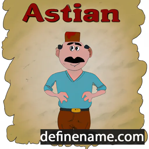 cartoon of the name Astan