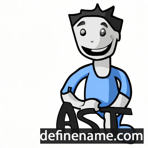 cartoon of the name Aste