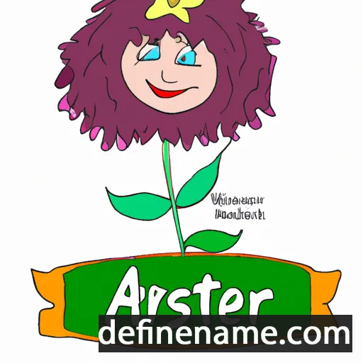 cartoon of the name Aster