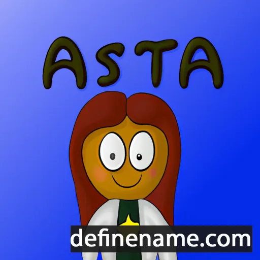 cartoon of the name Astera