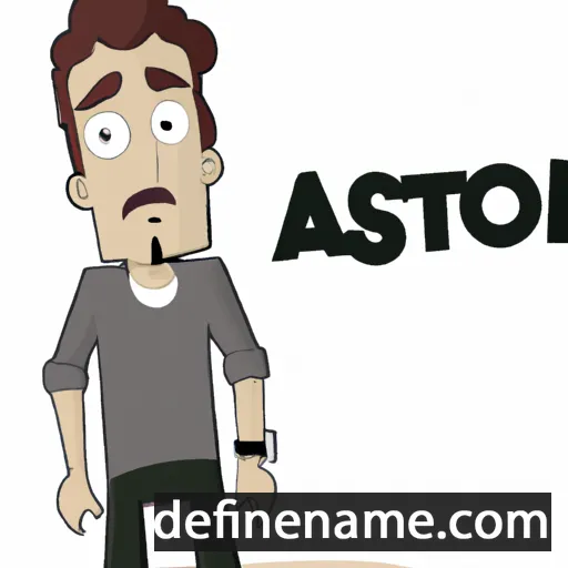 cartoon of the name Astion