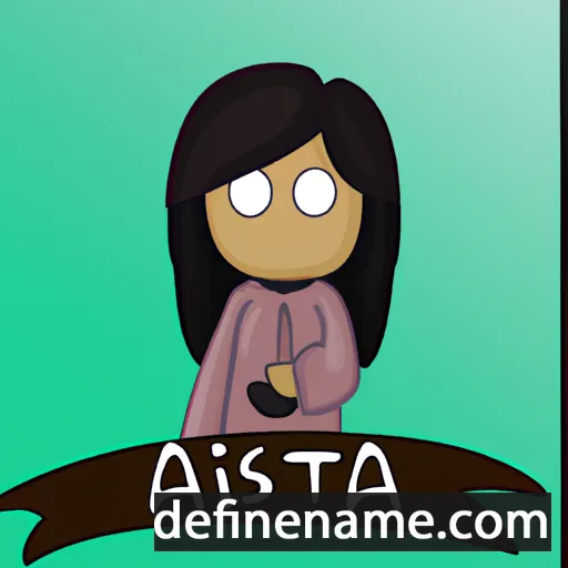 cartoon of the name Astita