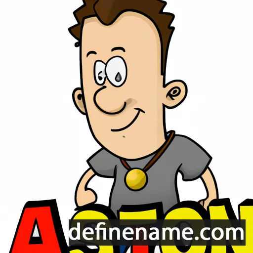 cartoon of the name Aston