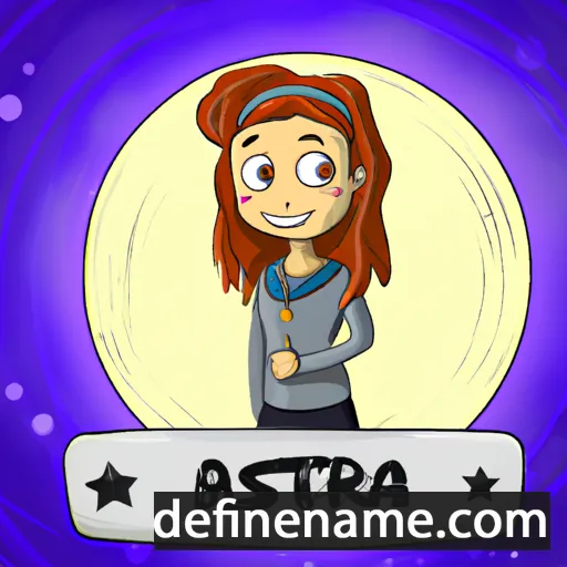 cartoon of the name Astra