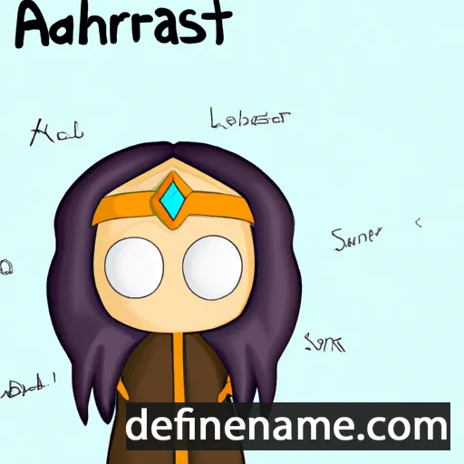 cartoon of the name Astradh