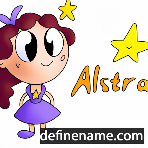 cartoon of the name Astrella