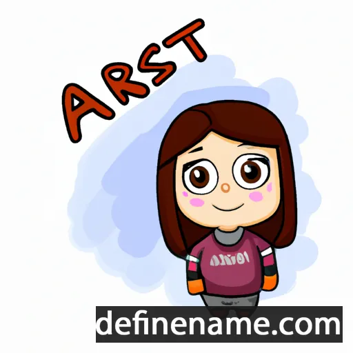 cartoon of the name Astri