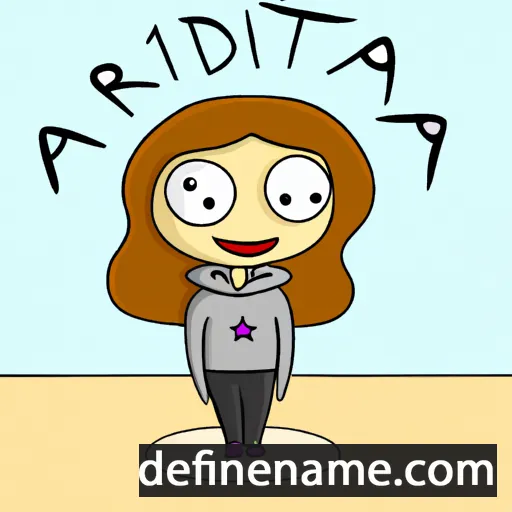 cartoon of the name Astrida