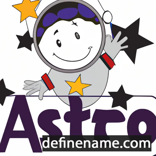 cartoon of the name Astro