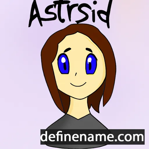 cartoon of the name Astryd