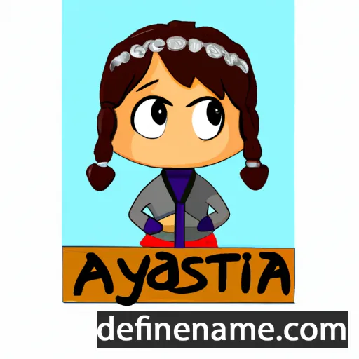 cartoon of the name Astryda