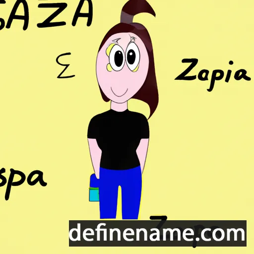 cartoon of the name Aszpázia