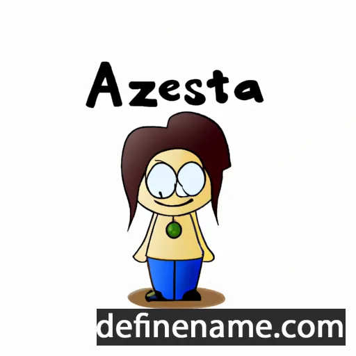 cartoon of the name Asztéria