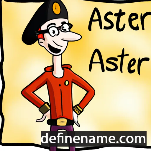 cartoon of the name Aszter