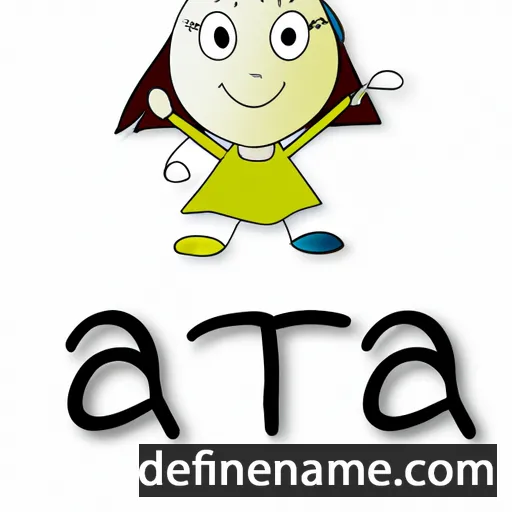 cartoon of the name Ata'