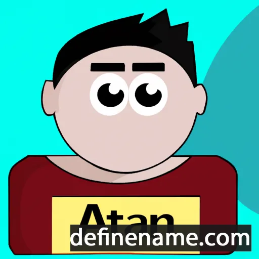 cartoon of the name Atahan