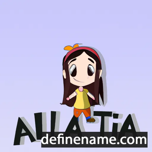 cartoon of the name Atalía