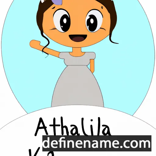 cartoon of the name Ataliah