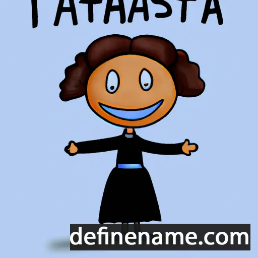 cartoon of the name Atanàsia