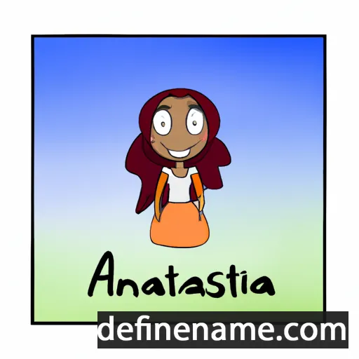 cartoon of the name Atanasia