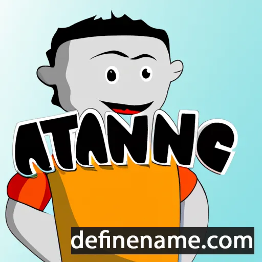 cartoon of the name Atang